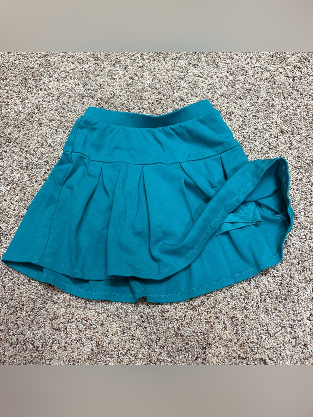 jumping beans size 7 active Teal Pleated Circle Skirt skort